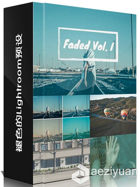 褪色的Lightroom预设 Creativemarket Faded Lightroom Preset Setlightroom,预设 - AE资源网 www.aeziyuan.com