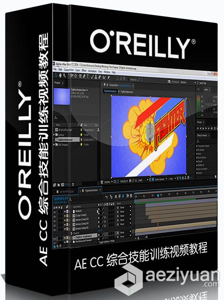 AE CC 综合技能训练视频教程InfiniteSkills Learning Adobe After Effects CC综合,技能,训练,learning,adobe - AE资源网 www.aeziyuan.com