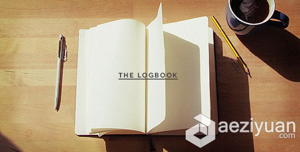 工作日志翻页书籍包装动画AE模板 Videohive The Logbook Mockup工作日志,翻页,书籍,包装,动画 - AE资源网 www.aeziyuan.com