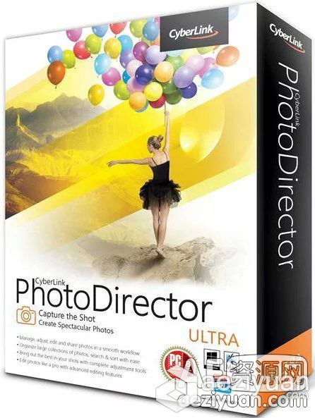 CyberLink PhotoDirector Ultra/Suite 7.0 相片大师 7 极致版Photoshop,Facebook,破解版,幻灯片,白平衡 - AE资源网 www.aeziyuan.com