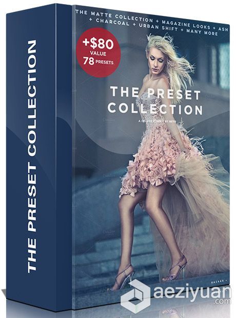 商业模特摄影后期Lr预设 The Lightroom Preset Collection商业,模特摄影,摄影后期,后期,预设 - AE资源网 www.aeziyuan.com