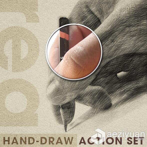 极品手绘-PS真实的手绘效果动作包 Realistic Hand Draw Generator Action Set极品,手绘,真实的,效果,动作 - AE资源网 www.aeziyuan.com