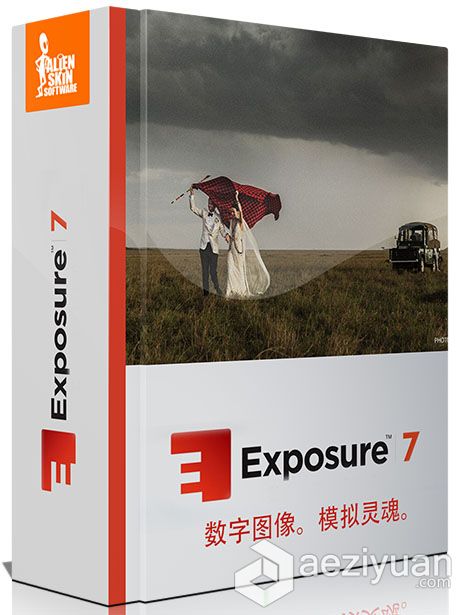 PS胶片滤镜 Alien Skin Exposure 7.1.0.214 中文汉化Win版（支持2015 CC）中文 - AE资源网 www.aeziyuan.com