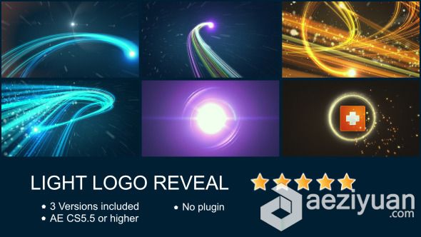 多彩粒子光束Logo演绎动画AE模板 Videohive Light Logo Reveal多彩,粒子,光束,演绎,动画 - AE资源网 www.aeziyuan.com