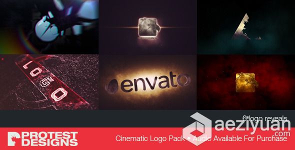 6组影视级片头Logo演绎动画AE模板 Videohive Cinematic Logo Pack影视,片头,演绎,动画,logo - AE资源网 www.aeziyuan.com