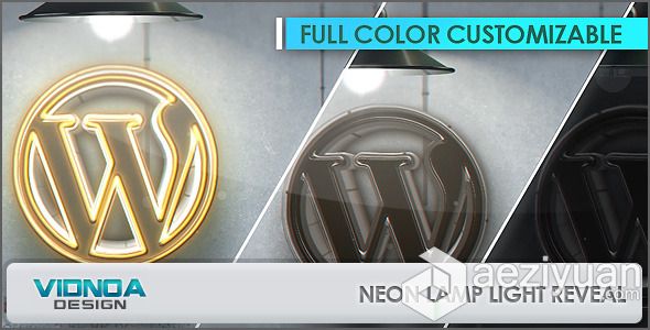 霓虹灯开关Logo演绎动画AE模板 Videohive Neon Lamp Light Reveal霓虹灯,开关,演绎,动画,light - AE资源网 www.aeziyuan.com