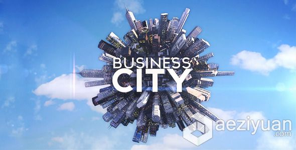 旋转商业城市文字片头展示AE模版Videohive Business City旋转,商业城市,文字,展示,模版 - AE资源网 www.aeziyuan.com