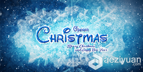 冰雪圣诞节片头动画AE模板 Videohive Christmas Opener冰雪,圣诞节,christmas - AE资源网 www.aeziyuan.com