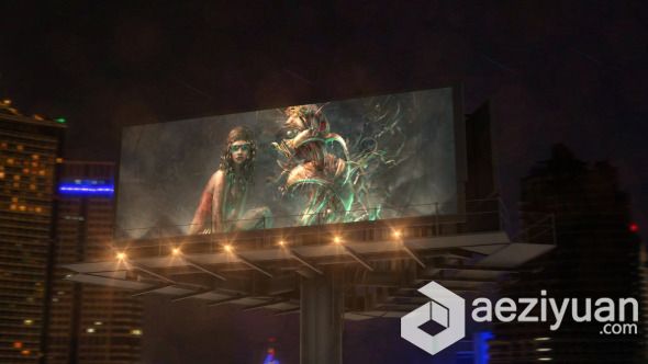 不夜城广告牌宣传动画AE模板 Videohive Billboard In Night City不夜城,广告牌,宣传,动画,billboard - AE资源网 www.aeziyuan.com