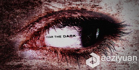 恐惧眼神包装动画AE模板 Videohive Fear the Dark Logo Reveal恐惧,眼神,包装,动画,logo - AE资源网 www.aeziyuan.com