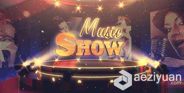 音乐舞台演出包装动画AE模板 Videohive Music Show音乐舞台,舞台演出,包装,动画,music - AE资源网 www.aeziyuan.com