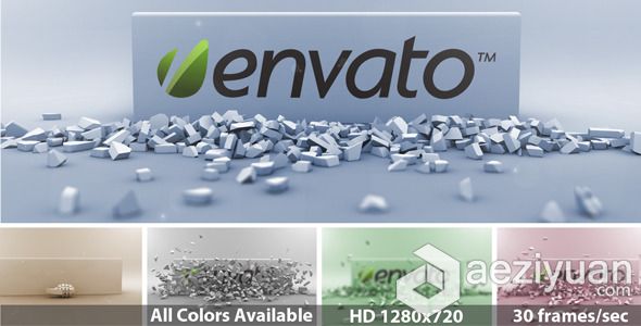 手榴弹爆炸碎石揭幕标志三维动画AE模板Videohive Exploding Grenade Logo Reveal手榴弹,爆炸,碎石,揭幕,标志 - AE资源网 www.aeziyuan.com