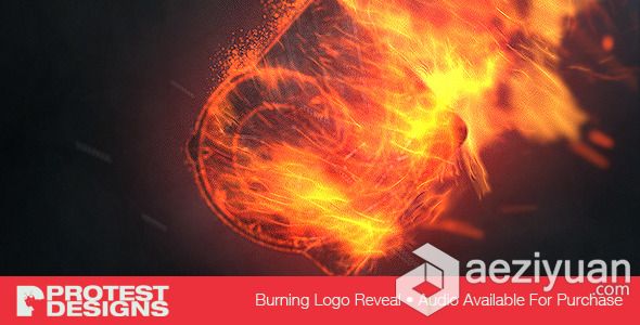 震撼粒子燃烧特效标志演绎片头AE模板 Videohive Burning Logo Reveal震撼,粒子,燃烧,特效,标志 - AE资源网 www.aeziyuan.com