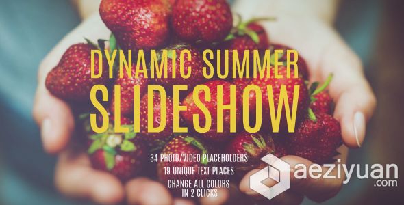 动感夏季时尚旅行摄影幻灯片AE模板 Videohive Dynamic Summer Slideshow动感,夏季,旅行摄影,摄影,dynamic - AE资源网 www.aeziyuan.com