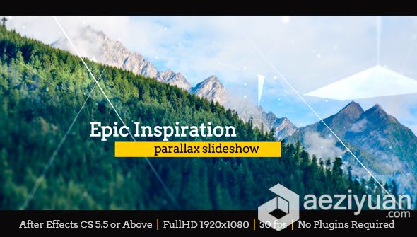 史诗灵感视差幻灯片AE模板 Videohive Epic Inspiration Parallax Slideshow史诗,灵感,视差,epic,inspiration - AE资源网 www.aeziyuan.com