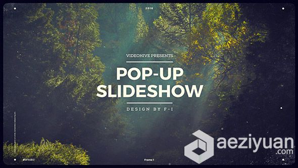 折叠弹出照片幻灯片相册动画AE模板 Videohive Pop-Up Slideshow折叠,弹出,照片,幻灯片,相册 - AE资源网 www.aeziyuan.com