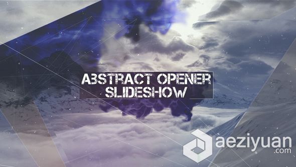 唯美图片抽象空间幻灯片AE模板 VideoHive Abstract Opener Slideshow唯美图片,图片,抽象,空间,abstract - AE资源网 www.aeziyuan.com