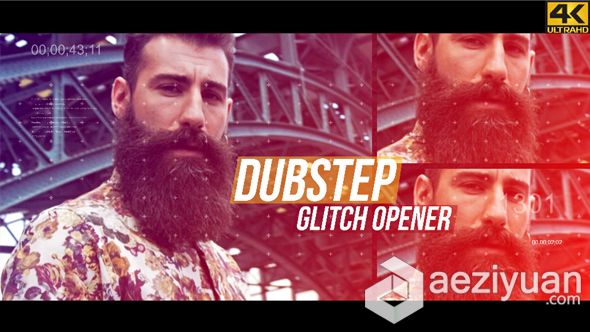 时尚画面分割4K图片视频展示AE模板 VideoHive Dubstep Glitch Opener 4K时尚,画面,分割,图片,视频 - AE资源网 www.aeziyuan.com