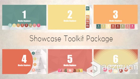 商品图片轮流相册展示AE模板 VideoHive Showcase Toolkit Package商品,图片,轮流,相册,展示 - AE资源网 www.aeziyuan.com