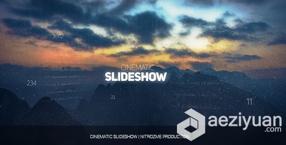 优雅简单的视差幻灯片相册动画AE模板 Videohive Cinematic Slideshow优雅,简单的,视差,幻灯片,相册 - AE资源网 www.aeziyuan.com