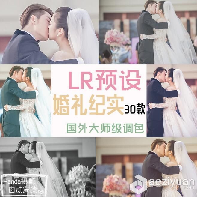 30组婚礼纪实Lightroom预设婚礼纪实,纪实,lightroom,预设 - AE资源网 www.aeziyuan.com