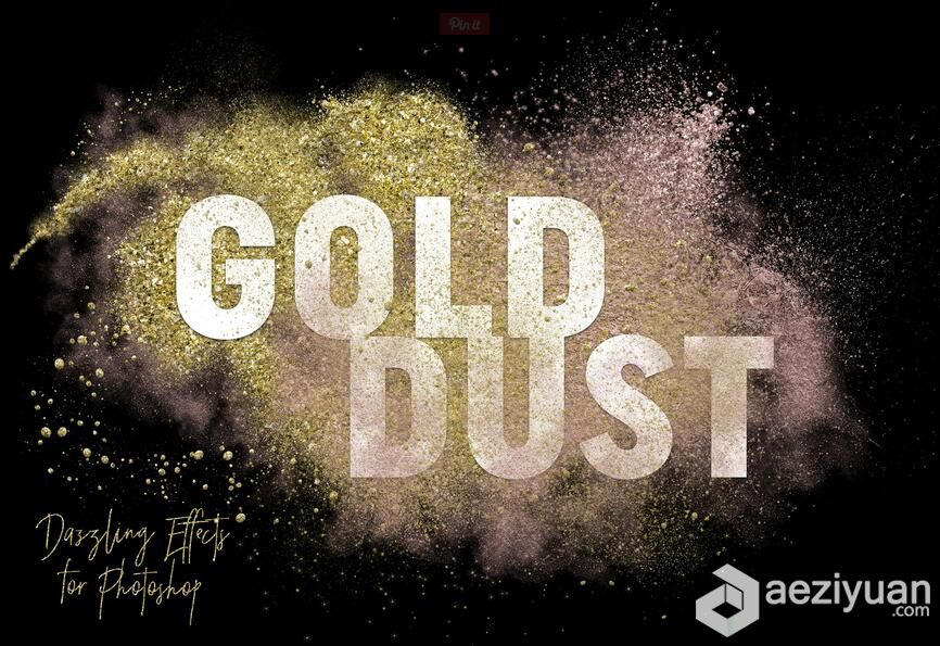 高清魅力玫瑰金粉末海报广告后期装饰素材 Gold Dust Glitter 附操作视频教程高清,魅力,粉末,海报,广告后期 - AE资源网 www.aeziyuan.com