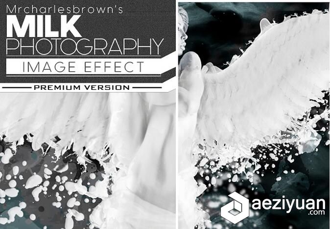 广告设计牛奶喷溅PS动作 Milk Photography Image Effect 附操作教程广告设计,牛奶,动作,photography,操作 - AE资源网 www.aeziyuan.com