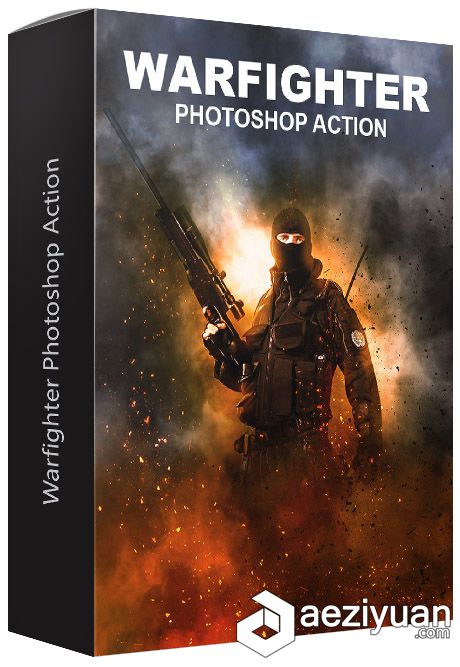 烟雾/火/粒子爆炸PS动作 Warfighter Photoshop Action 附视频教程烟雾,粒子,爆炸,动作,photoshop - AE资源网 www.aeziyuan.com