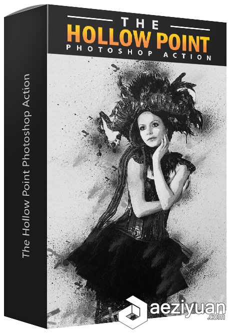 水墨喷溅分散动作 Point Photoshop Action 附图文教程水墨,喷溅,分散,动作,photoshop - AE资源网 www.aeziyuan.com