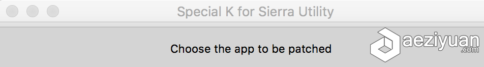 Special K for Sierra Utility修复工具,解决Mac 10.12注册机意外退出special,sierra,utility,修复工具,工具 - AE资源网 www.aeziyuan.com