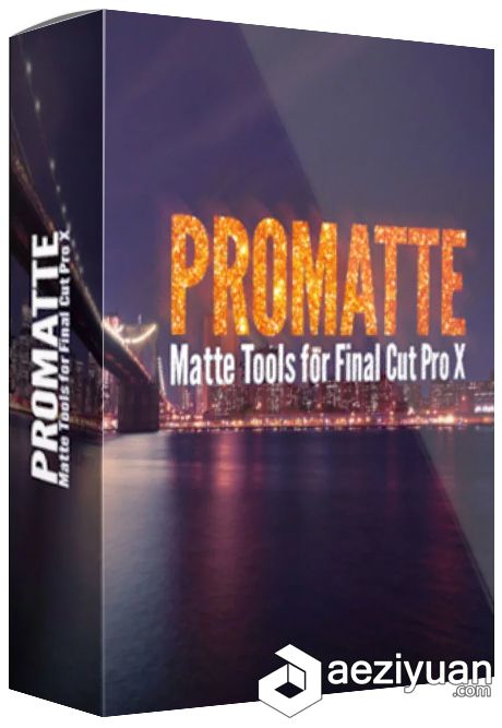 专业文字标题LOGO镂空遮罩蒙板字幕效果工具FCPX插件ProMatte Matte Tools For FCPX专业,标题,镂空,遮罩,蒙板 - AE资源网 www.aeziyuan.com