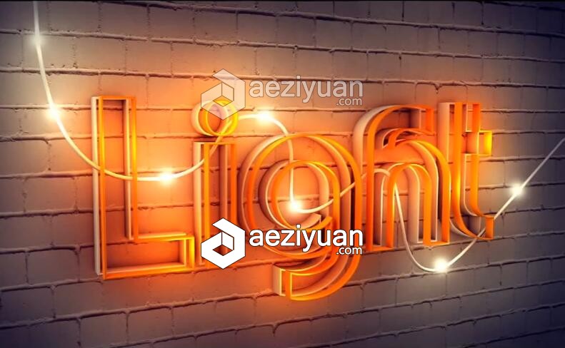 C4D光效文字制作视频教程 Light text Cinema 4D Tutorial光效,文字,cinema,tutorial - AE资源网 www.aeziyuan.com