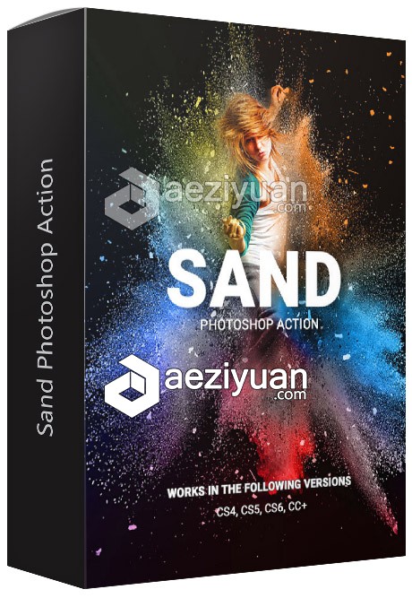 极品粉尘沙粒爆炸PS动作 Sand Photoshop Action 附视频教程极品,爆炸,动作,photoshop,action - AE资源网 www.aeziyuan.com