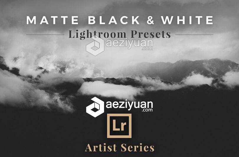 16组老式磨砂黑白风景LR预设 Matte Black &amp;White Lightroom Presets老式,磨砂,黑白,风景,预设 - AE资源网 www.aeziyuan.com