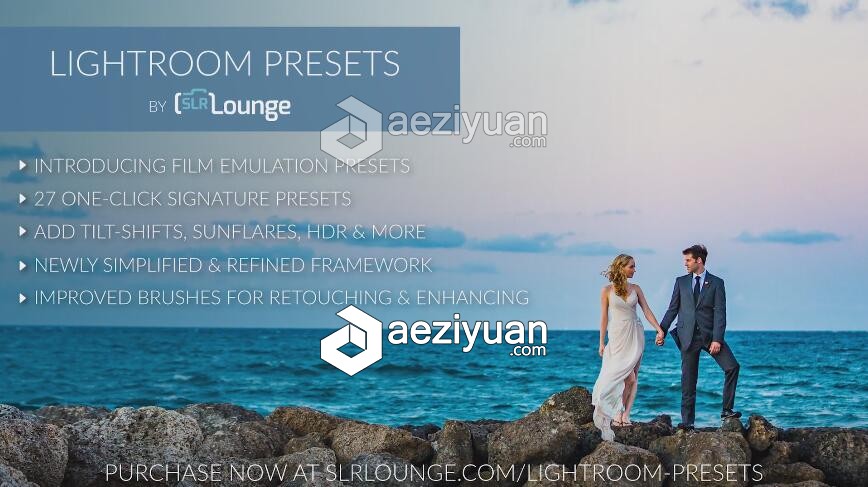 富士,柯达,电影胶片Lightroom预设 SLR Lounge Lightroom Presets CC v1.1富士,柯达,电影胶片,lightroom,预设 - AE资源网 www.aeziyuan.com