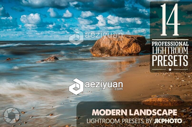 14组精品大自然风景LR预设 14 Modern Landscape Lightroom Presets精品,大自然,自然风景,预设,modern - AE资源网 www.aeziyuan.com