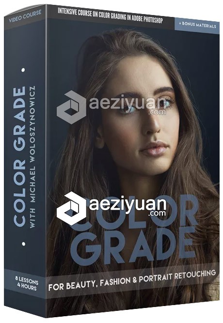 修饰学院-色彩等级人像精修视频教程Retouching Academy-Color Grade Video修饰,学院,色彩,等级,人像 - AE资源网 www.aeziyuan.com