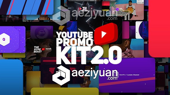 视频推广定制等广告片AE模板 videohive Youtube Promo Kit 2.0视频推广,定制,广告片,youtube,promo - AE资源网 www.aeziyuan.com