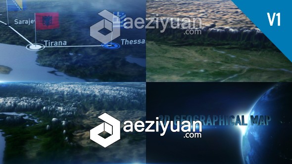 3D地理地图 AE模板 Videohive 3D Geographical Map可以采用IP方法调用,一台机器挂掉,CURLOPT_URL,CURLOPT_HEADER,CURLOPT_POST - AE资源网 www.aeziyuan.com