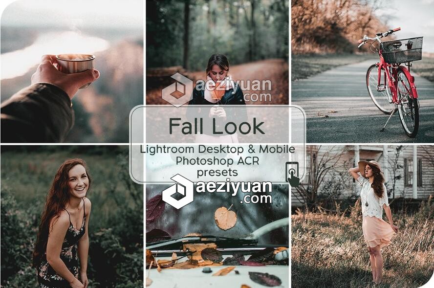 秋季褪色情绪Lightroom预设+手机版预设+ACR预设秋季,情绪,lightroom,预设,手机 - AE资源网 www.aeziyuan.com