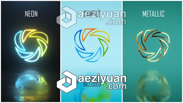 迷你LOGO标题动画片头AE模板 Minimal Logo Pack (3 versions)迷你,标题,动画片,片头,version - AE资源网 www.aeziyuan.com