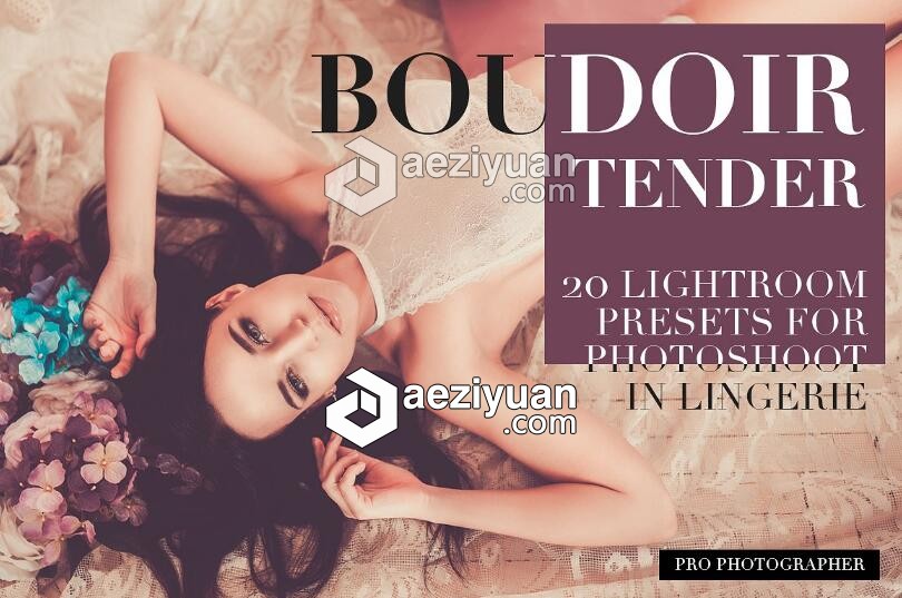 闺房写真时装模特摄影后期Lightroom预设 20 Boudoir Tender Lightroom Presets闺房,写真,时装模特,模特摄影,摄影后期 - AE资源网 www.aeziyuan.com