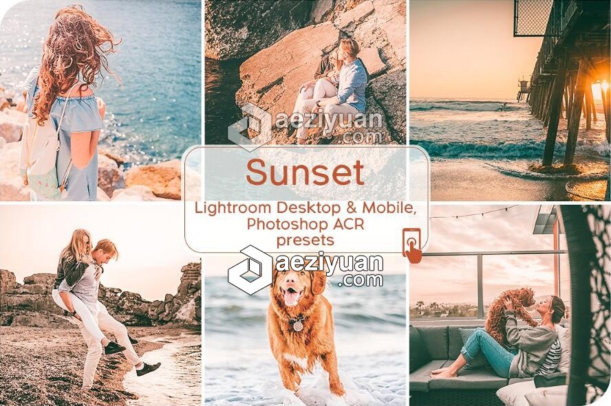 日落黄昏Lightroom预设+手机LR预设+ACR预设 Sunset Lightroom Presets黄昏,lightroom,预设,手机,sunset - AE资源网 www.aeziyuan.com