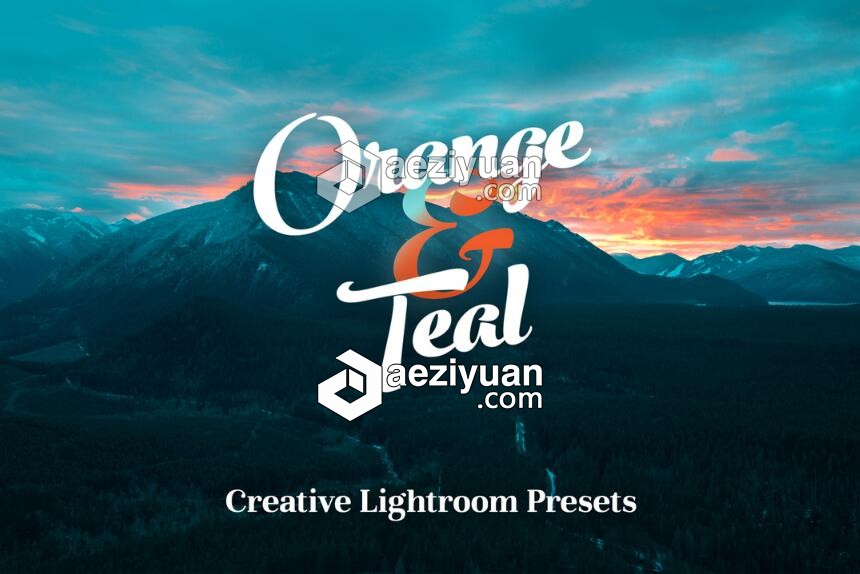 电影风格橙色和蓝绿色LR预设 Orange &amp; Teal Lightroom Presets电影,风格,橙色,预设,orange - AE资源网 www.aeziyuan.com