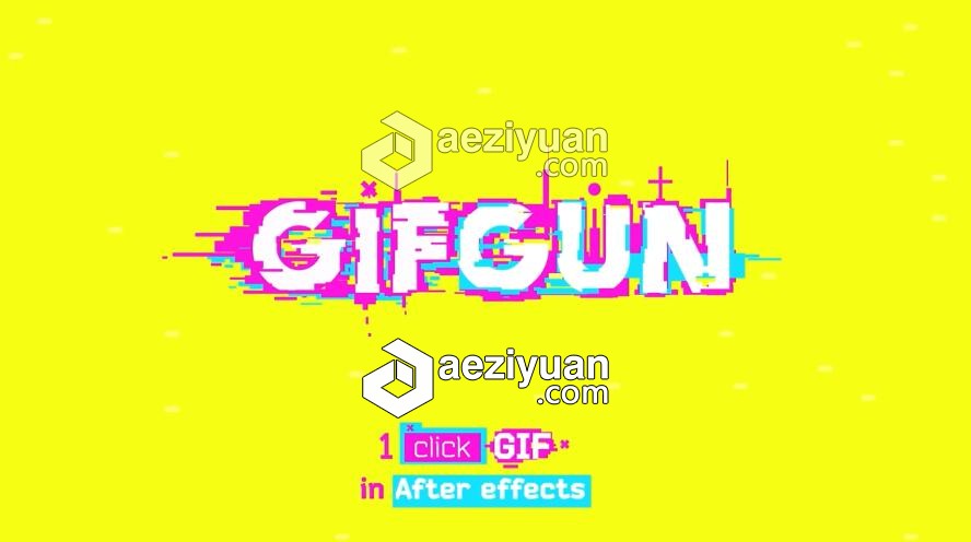 一键快速输出GIF动图格式插件AE脚本 Aescaripts GifGun 1.7 Win/Mac一键,快速,输出,格式,插件 - AE资源网 www.aeziyuan.com