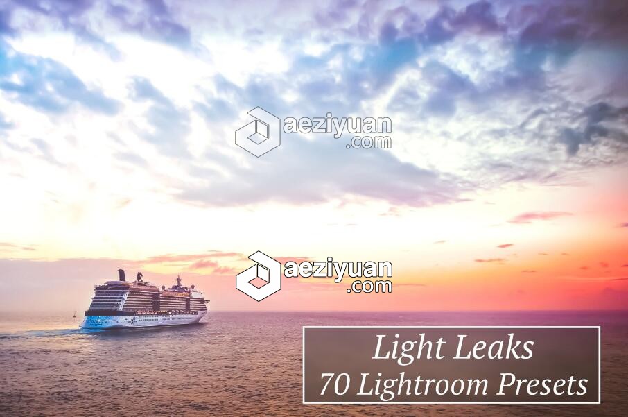 70光泄漏漏光Lightroom预设 70 Light Leaks Lr Presets泄漏,漏光,lightroom,预设 - AE资源网 www.aeziyuan.com