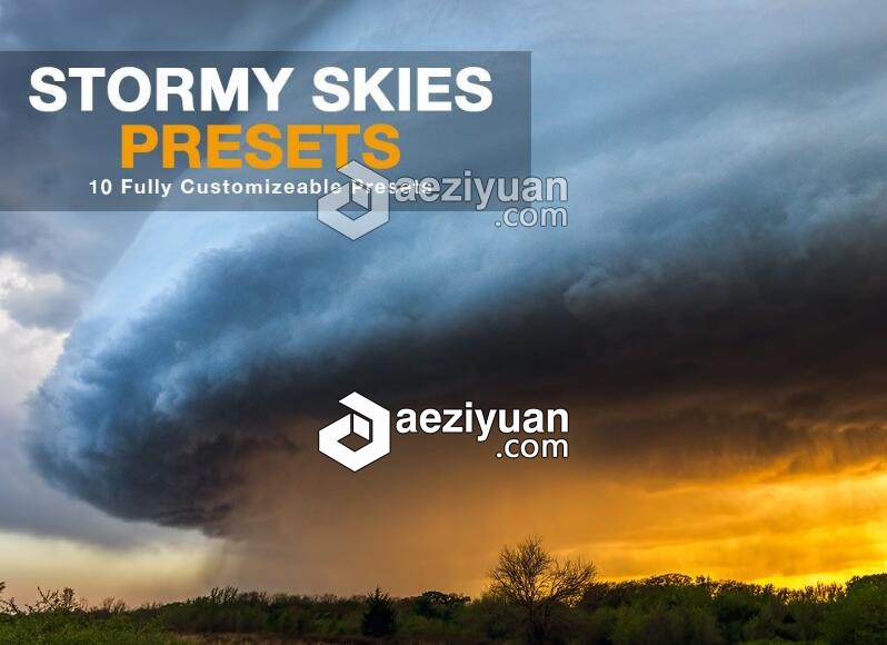 摄影师 James Brandon暴风雨天空LR预设 Stormy Skies LR Presets摄影师,james,brandon,天空,预设 - AE资源网 www.aeziyuan.com