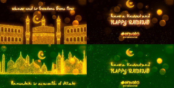 阿拉伯风格粒子闪耀效果AE模板 Videohive Ramadan Opener 19937323风格,粒子,闪耀,效果,19937323 - AE资源网 www.aeziyuan.com