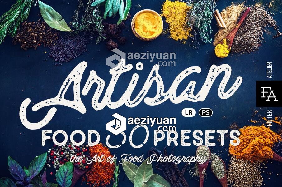 50个美食Lightroom预设 Artisan - Food Presets for Lightroom &amp; ACR美食,lightroom,预设,artisan - AE资源网 www.aeziyuan.com