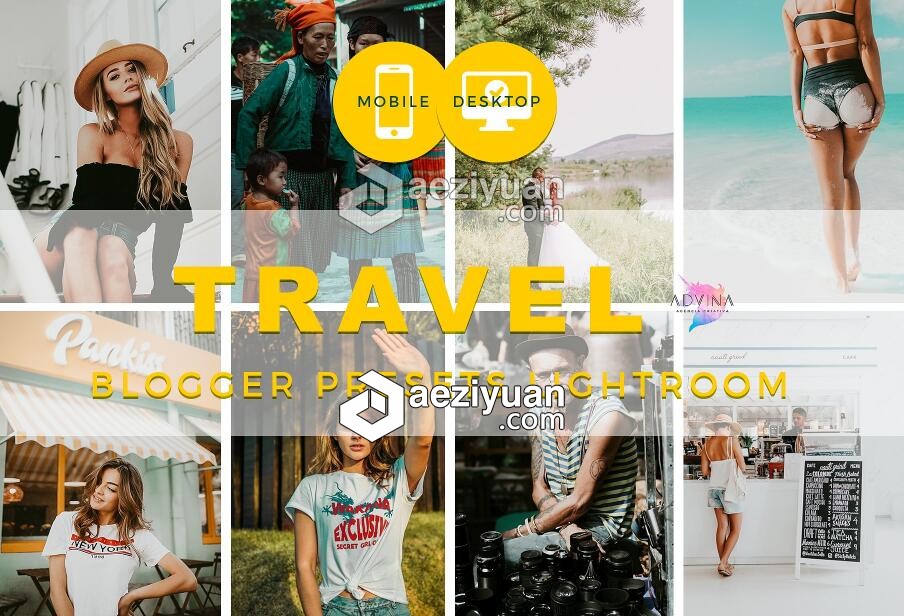 旅行摄影师博客Lightroom预设 Travel Blogger Lightroom Presets旅行摄影,摄影师,博客,lightroom,预设 - AE资源网 www.aeziyuan.com